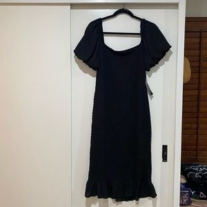NWT TRIXXI Black MIDI Dress XL